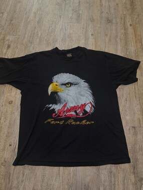 90s Soffe US Army Fort Rucker Bald Eagle Graphic T-Shirt XL